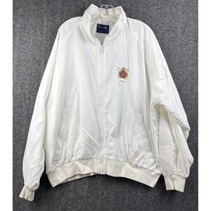 Pine Lakes Country Club Golf Jacket XXL Myrtle Beach SC Full Zip Rain Coat White